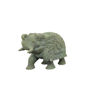 Green Marble Elephant Statue..