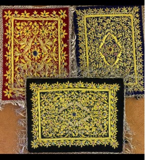 The Golden Touch Handmade Embroidery Wall Panel..