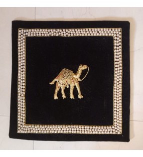 Handmade Camel Embroidery Design Wall Hanging Panel..