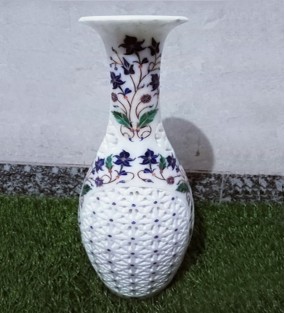 12 inch" Designer Marble Flower Vase